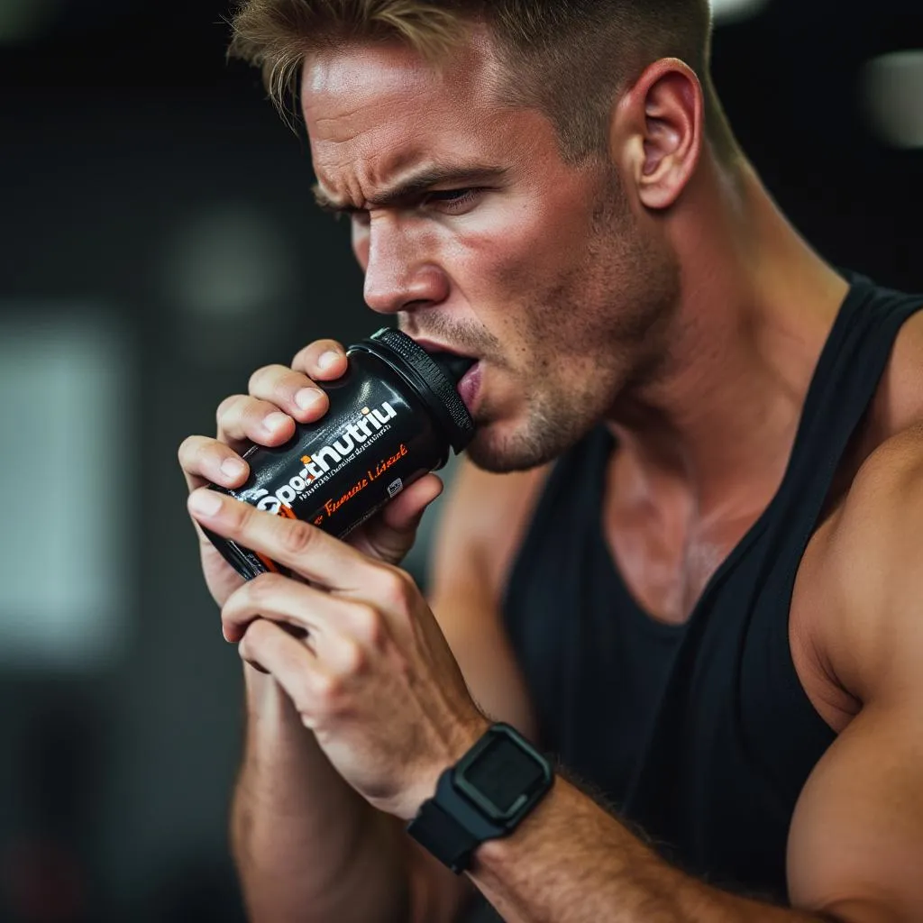 Atleta che utilizza prodotto SportNutri