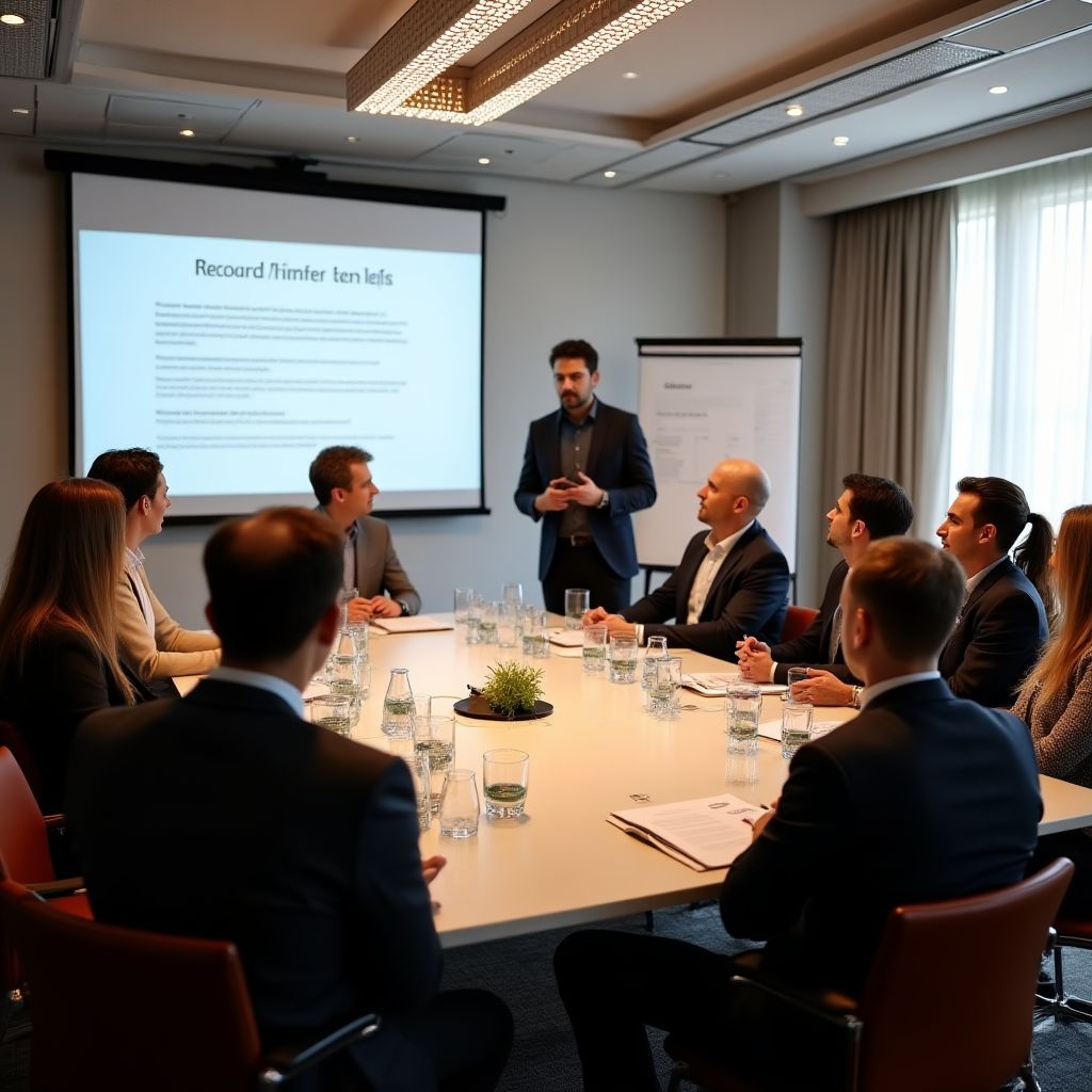 Pitch sunum alanı yatırımcı toplantısı